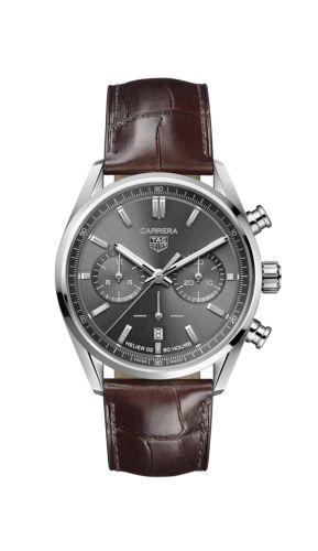 TAG Heuer TAG Heuer Carrera Calibre Heuer 02 42 Stainless Steel / Grey / Strap